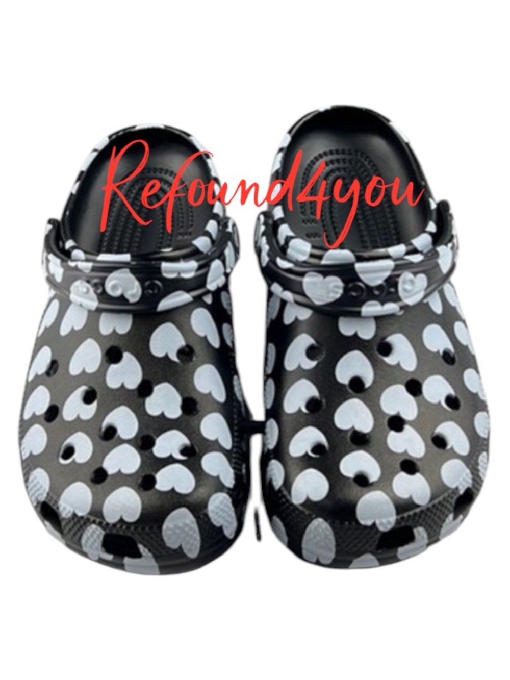 Crocs - ‘Hearts’ Classic Clog. Woman SZ: 7,8,9,10. NWT Firm! - Picture 1 of 4